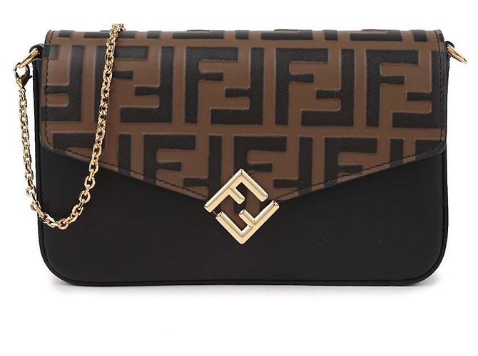Fendi Bolsa de corrente de diamante - vista 3