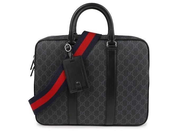 Gucci GG Briefcase Nera Media Nero - vista 3