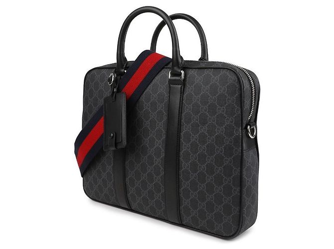 Gucci GG Briefcase Nera Media Nero - vista 4