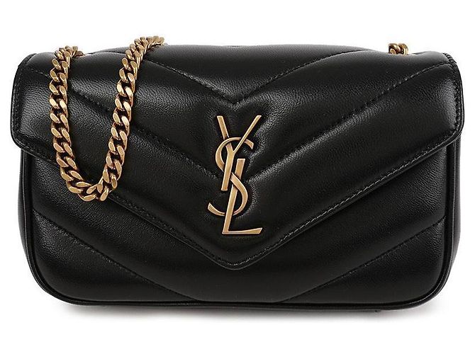 Saint Laurent Borsa a tracolla Lulu Toy Chain - vista 3
