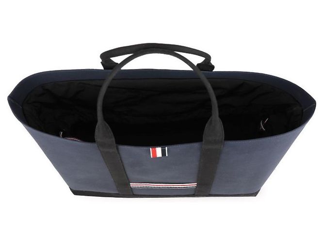 Thom Browne Sac à outils avec ouverture à cordon de serrage Bleu - vue 8