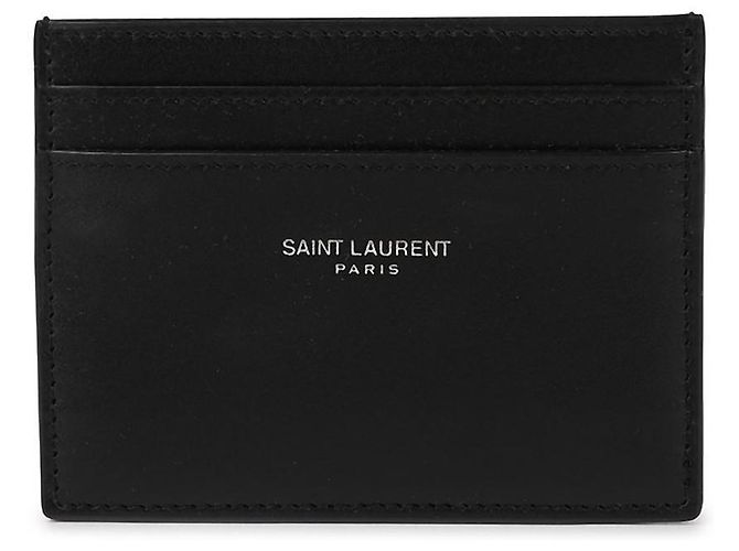 Saint Laurent Klassische Logo-Kartenetui Schwarz - Ansicht 3