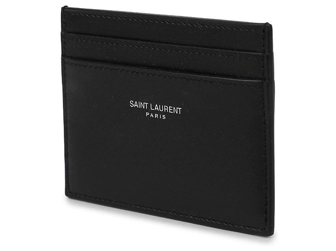 Saint Laurent Klassische Logo-Kartenetui Schwarz - Ansicht 4