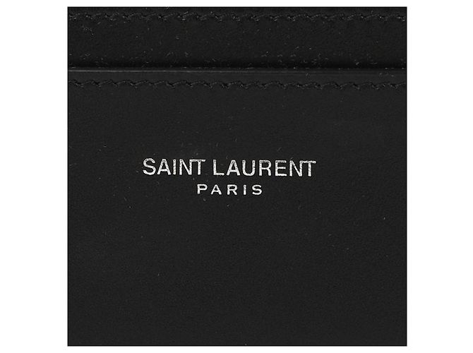 Saint Laurent Klassische Logo-Kartenetui Schwarz - Ansicht 9