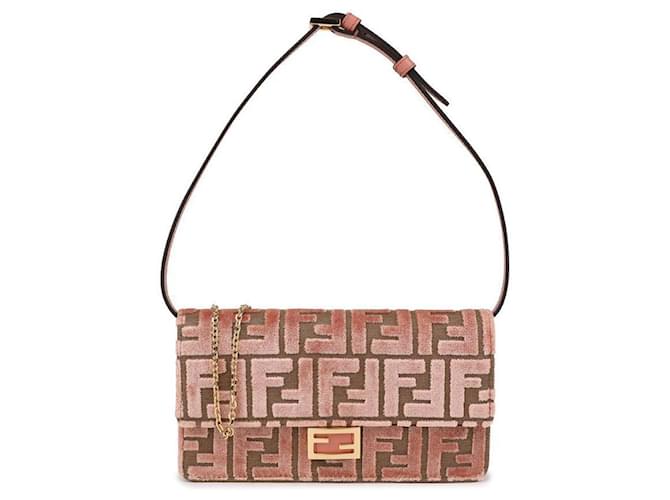 Fendi Pochette Baguette Rosa - vista 3