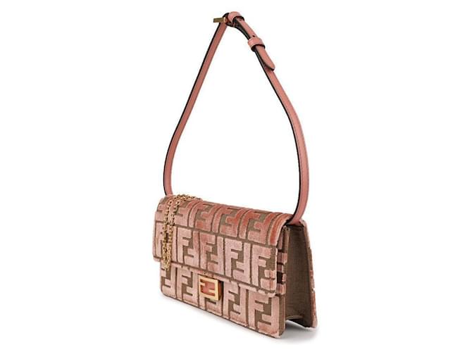 Fendi Pochette Baguette Rosa - vista 4