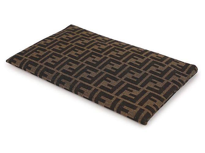 Fendi Pochette Baguette Media Piatta Marrone - vista 6