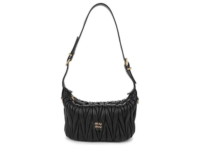 Miu Miu Mini-Schultertasche Schwarz - Ansicht 3