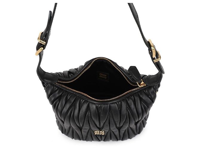 Miu Miu Mini-Schultertasche Schwarz - Ansicht 7