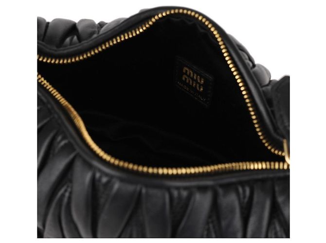 Miu Miu Mini-Schultertasche Schwarz - Ansicht 8