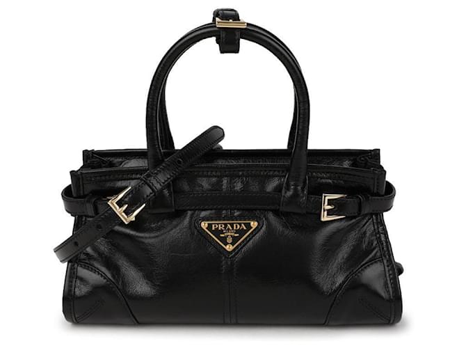 Prada Mini borsa a mano in pelle Nero - vista 3