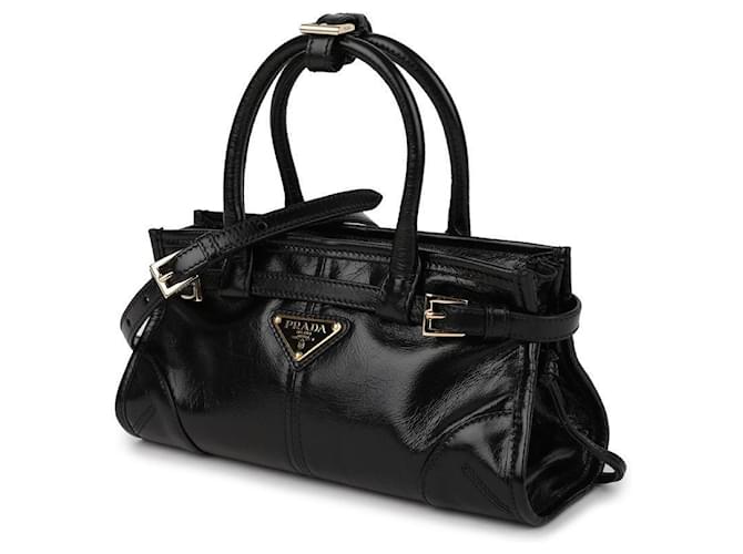 Prada Mini borsa a mano in pelle Nero - vista 4