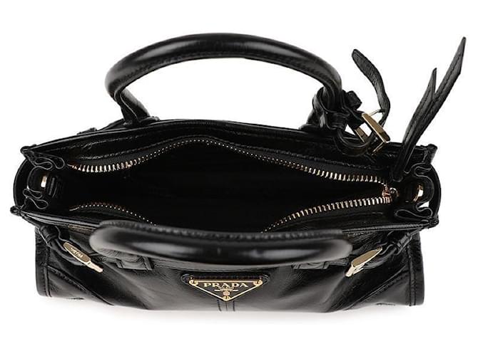 Prada Mini borsa a mano in pelle Nero - vista 7