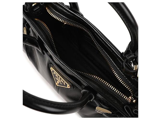 Prada Mini borsa a mano in pelle Nero - vista 8