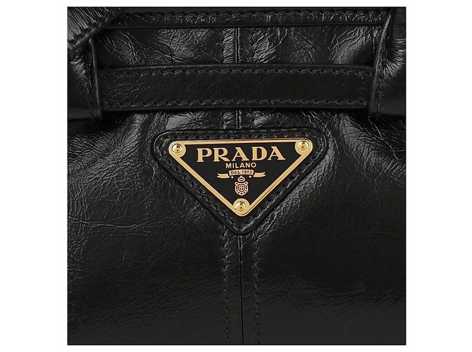 Prada Mini borsa a mano in pelle Nero - vista 9