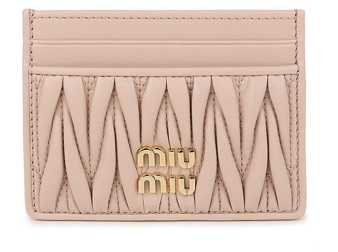 Miu Miu Tarjetero de cuero Napa - vista 3