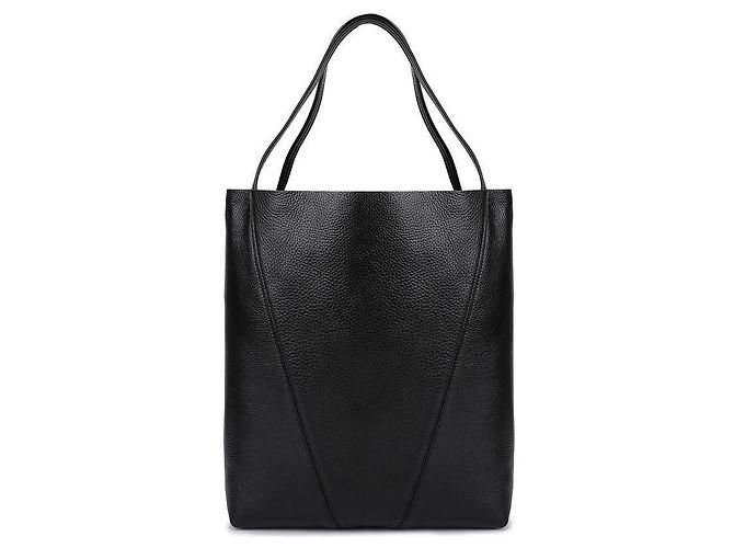 Chloé Gran Bolsa Tote de Cuero Texturizado Negro - vista 5