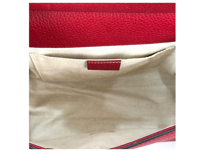 Gucci Borsa a spalla piccola Marmont Matelassé con manico superiore a due vie Rosso - vista 12
