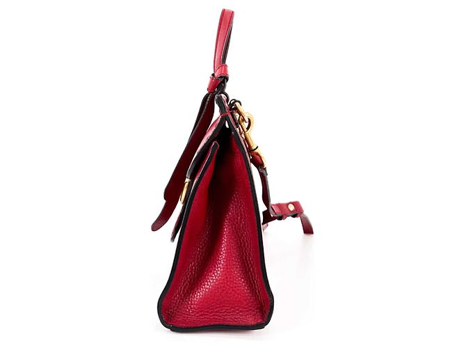 Gucci Borsa a spalla piccola Marmont Matelassé con manico superiore a due vie Rosso - vista 3