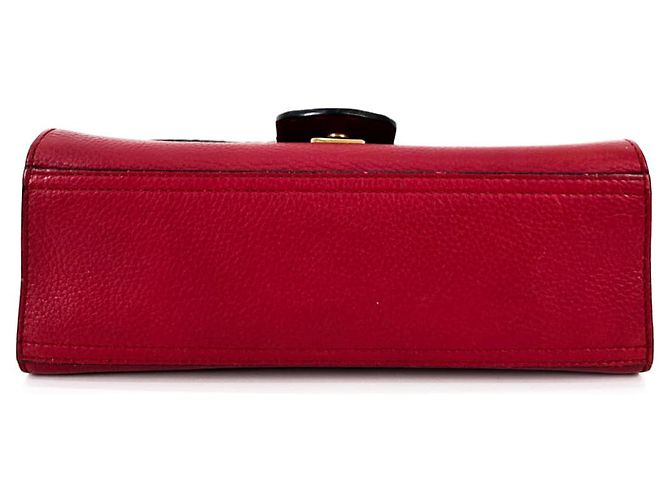 Gucci Borsa a spalla piccola Marmont Matelassé con manico superiore a due vie Rosso - vista 6
