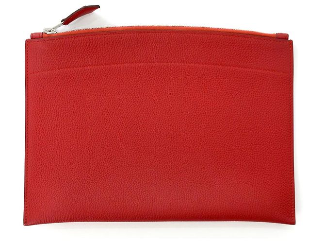 Hermès Bazar Clutch MM Loose Grenat Vermelho - vista 2