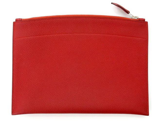 Hermès Bazar Clutch MM Loose Grenat Vermelho - vista 3