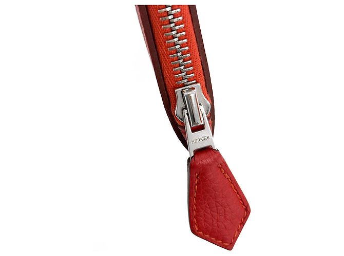 Hermès Bazar Clutch MM Loose Grenat Vermelho - vista 6