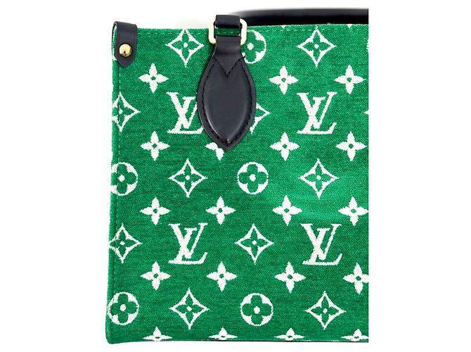 Louis Vuitton Monogramm Samt OnTheGo Tote Bag Grün - Ansicht 8