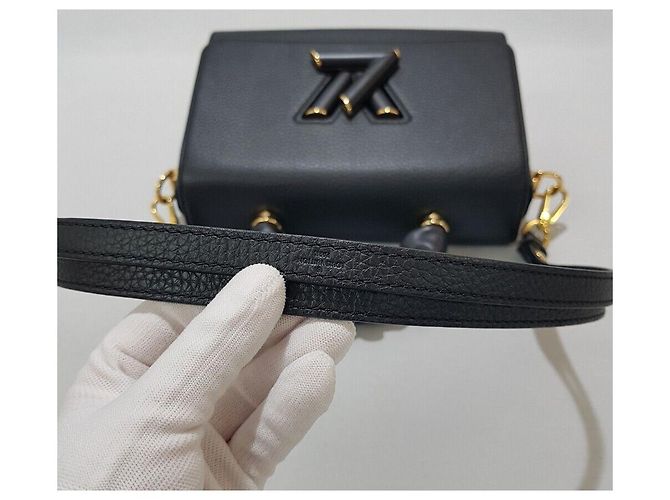 Louis Vuitton Toron Leder Top Handle Twist MM Schwarz - Ansicht 7