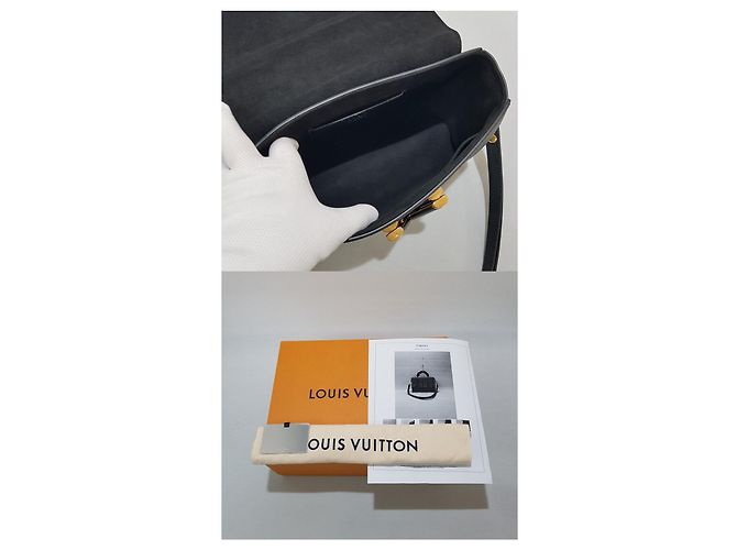 Louis Vuitton Toron Leder Top Handle Twist MM Schwarz - Ansicht 9
