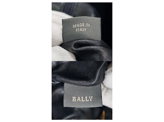 Bally Vintage Gold Chain Quilted Schultertasche Schwarz - Ansicht 10