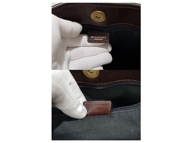 Burberry Bolsa de ombro xadrez com fivela - vista 10