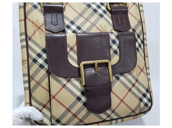 Burberry Bolsa de ombro xadrez com fivela - vista 3