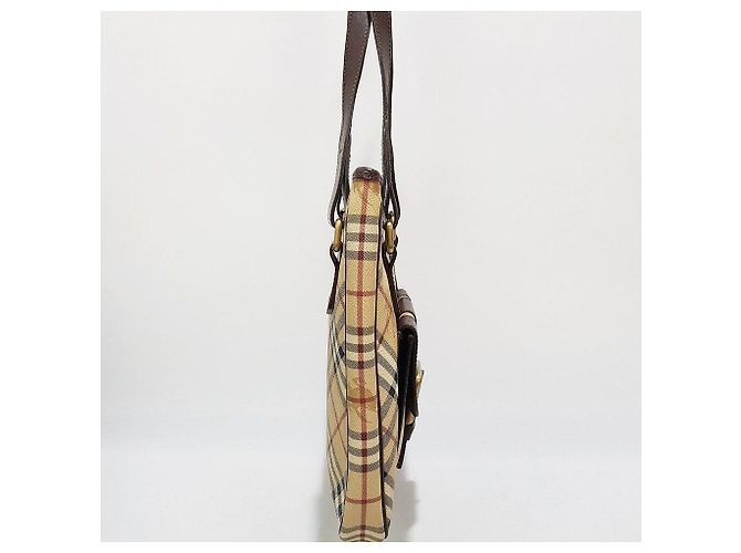 Burberry Bolsa de ombro xadrez com fivela - vista 4