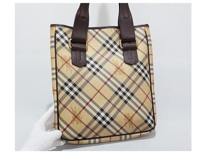 Burberry Bolsa de ombro xadrez com fivela - vista 5