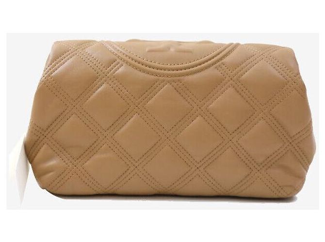 Tory Burch Clutch de cuero suave Fleming Tiramisu - vista 3
