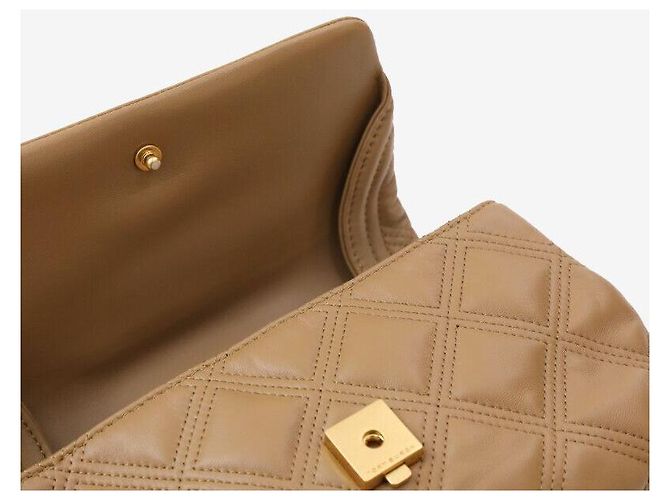 Tory Burch Clutch de cuero suave Fleming Tiramisu - vista 5