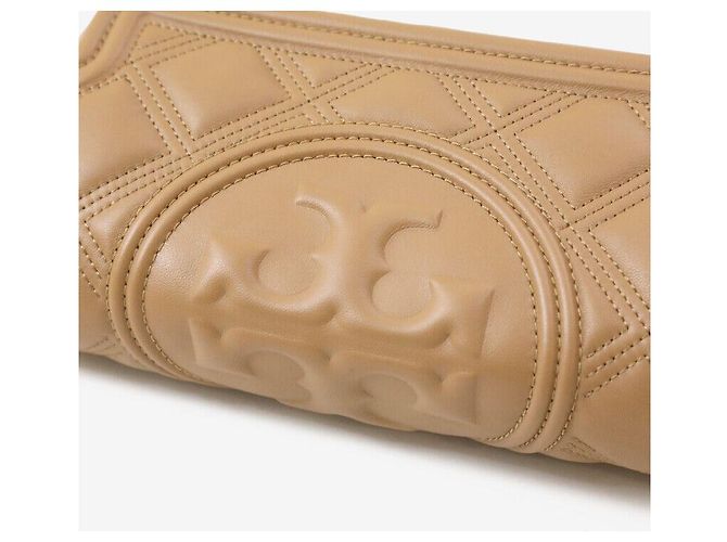 Tory Burch Clutch de cuero suave Fleming Tiramisu - vista 6