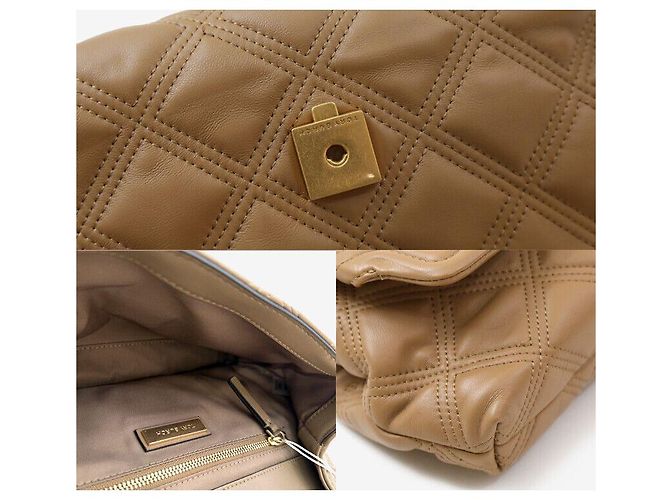 Tory Burch Clutch de cuero suave Fleming Tiramisu - vista 7