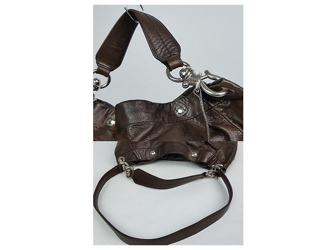 Bally Große Schultertasche aus Leder Braun - Ansicht 7