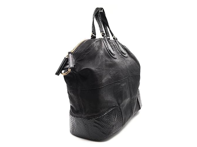 Givenchy Borsa Tote Nightingale in Pitone Nero - vista 3
