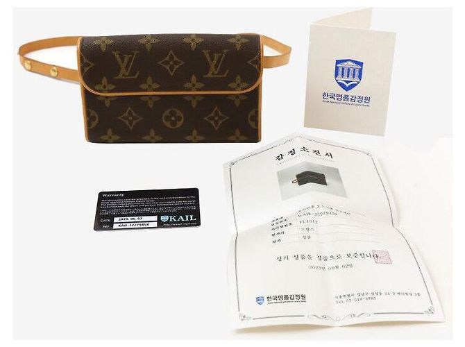 Louis Vuitton Gürtelbeutel mit florentinischem Monogramm Braun - Ansicht 8
