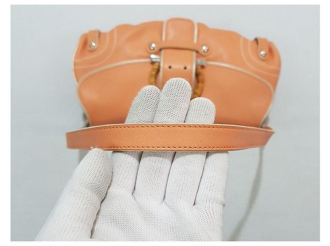 Salvatore Ferragamo Borsa a spalla con ornamento Gancini Arancione - vista 6