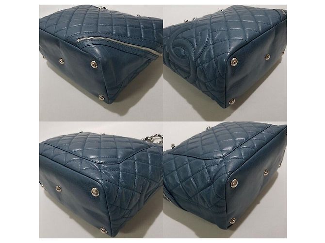 Chanel Borsa a Spalla Gabrielle con Catena Blu - vista 8