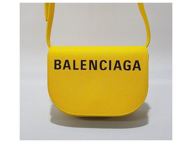 Balenciaga Borsa a tracolla Black Bill Day Giallo - vista 2