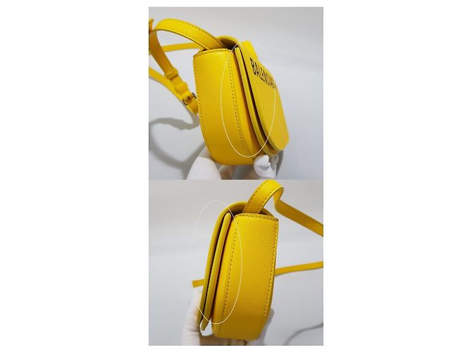 Balenciaga Borsa a tracolla Black Bill Day Giallo - vista 6