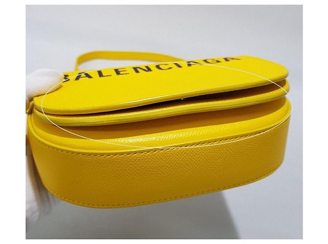 Balenciaga Borsa a tracolla Black Bill Day Giallo - vista 7