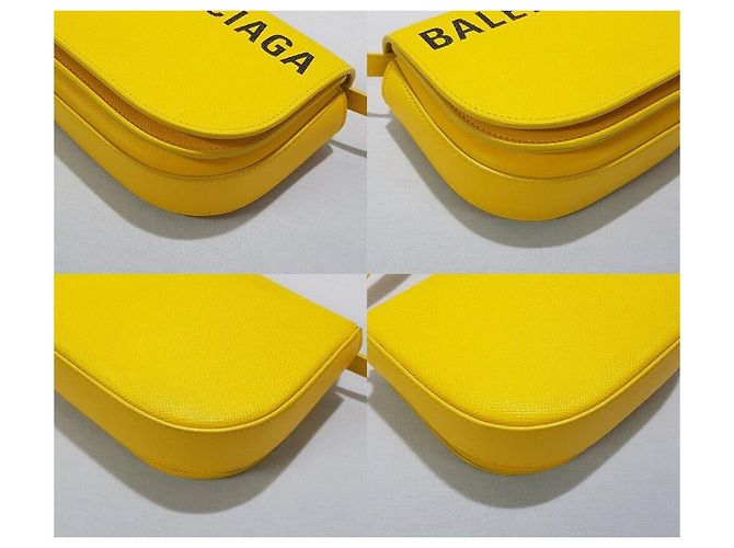 Balenciaga Borsa a tracolla Black Bill Day Giallo - vista 8