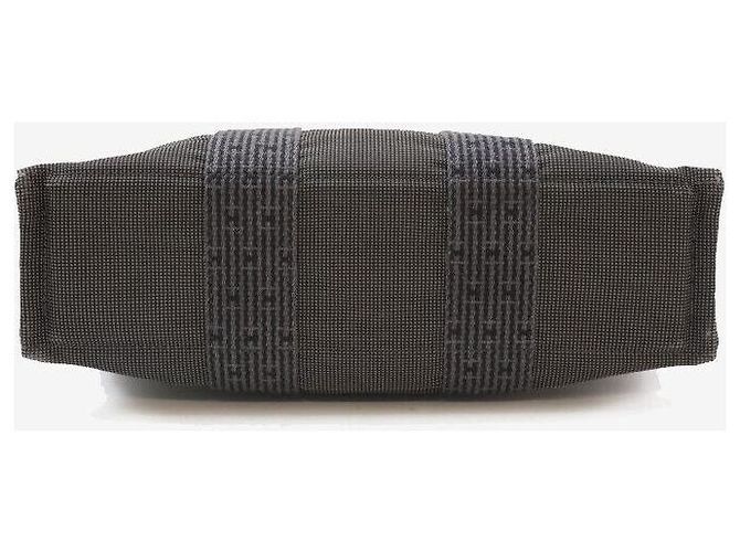 Hermès Borsa da lavoro Huruuto PM in tela carbone Nero - vista 4