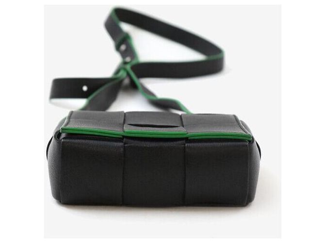 Bottega Veneta Mini Leather Candy Cassette Bag Black Nero - vista 4